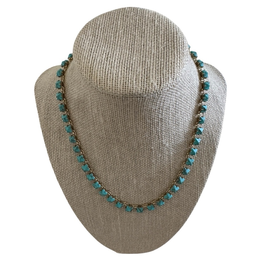 Vera Bradley Elegant Gold And Turquoise Necklace 30$